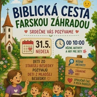 Biblická cesta farskou záhradou
