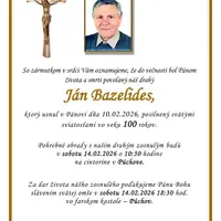 Zomrel Ján Bazelides