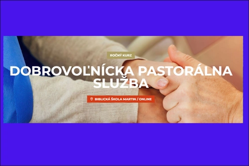Ponuka na vzdelávanie - dobrovoľnícka pastoračná služba