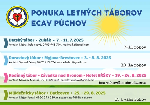 Avízo letných táborov