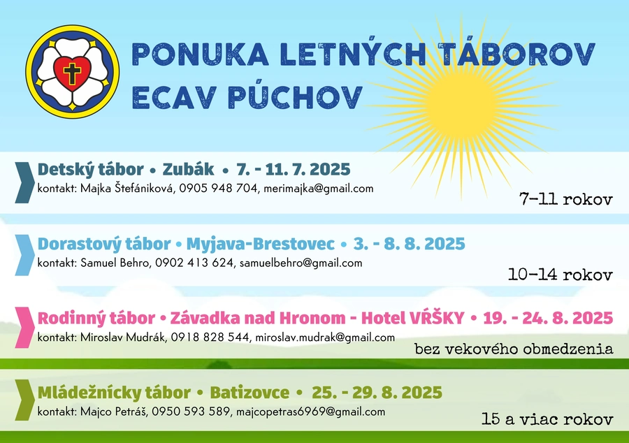 Avízo letných táborov